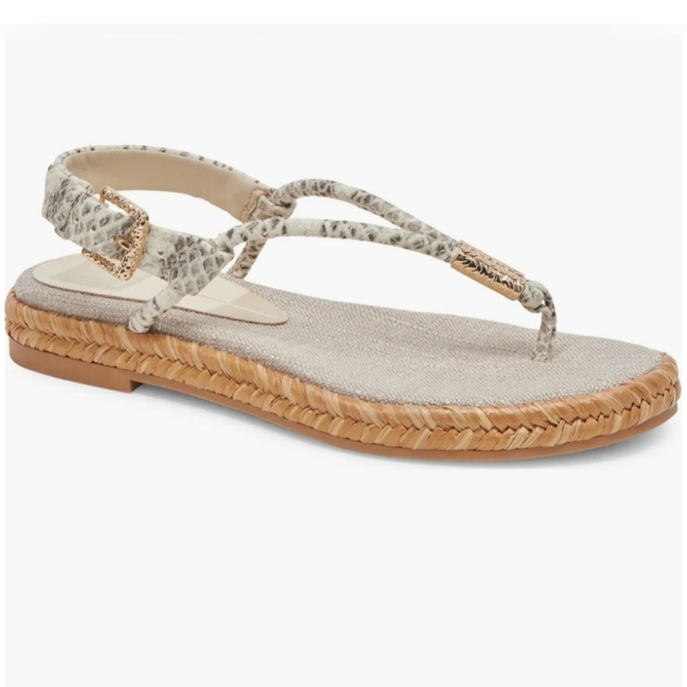 🐍DOLCE VITA Meryl Slingback Sandal - Grey/ White
Embossed Leather